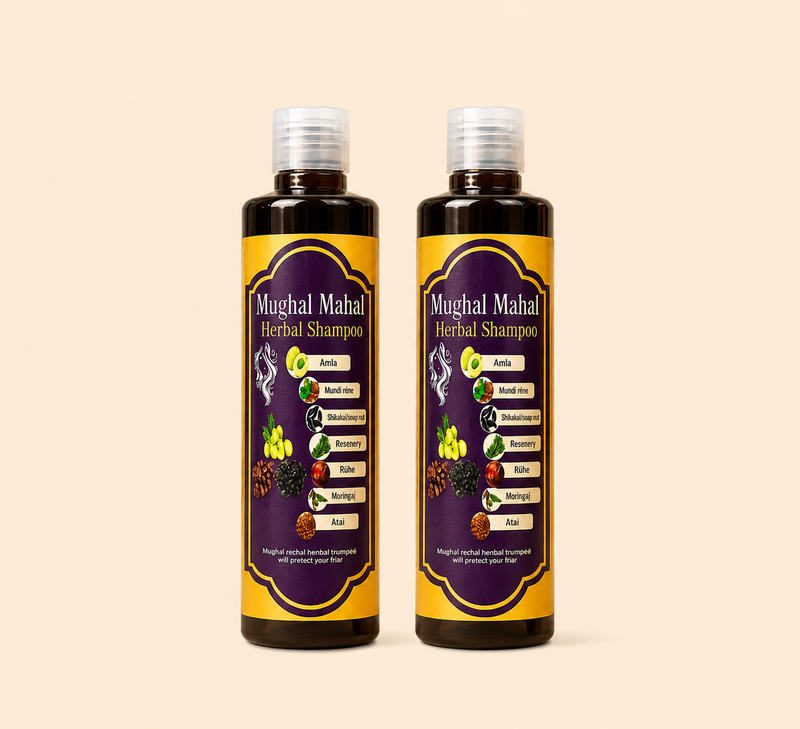 Mughal Mahal Herbal Shampo {pack of 2 each 200ml]