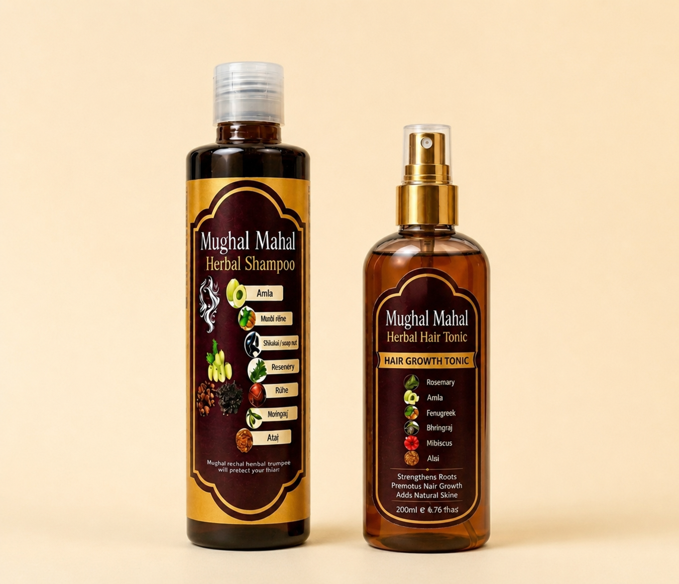 Mughal Mahal Herbal Shampo & Herbal Tonic